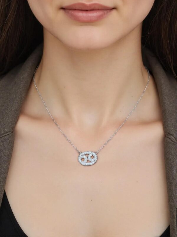 Cancer Moissanite Necklace - Image 4