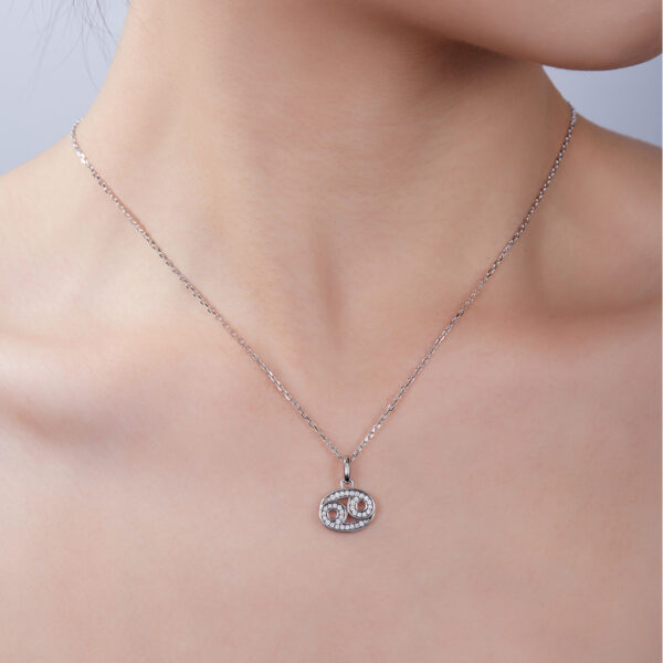 Cancer Moissanite Necklace - Image 2