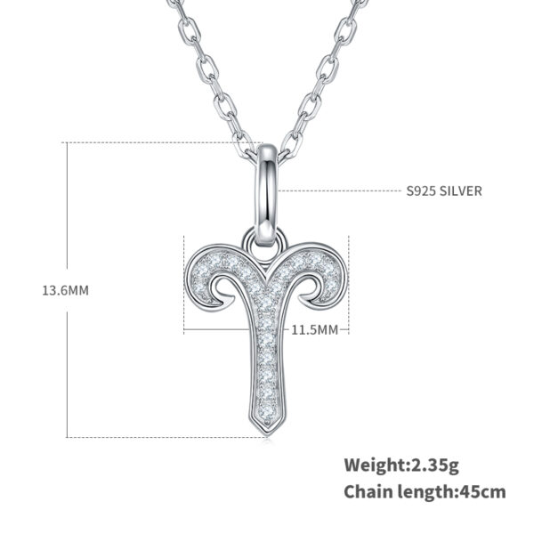 Aries Moissanite Necklace - Image 3