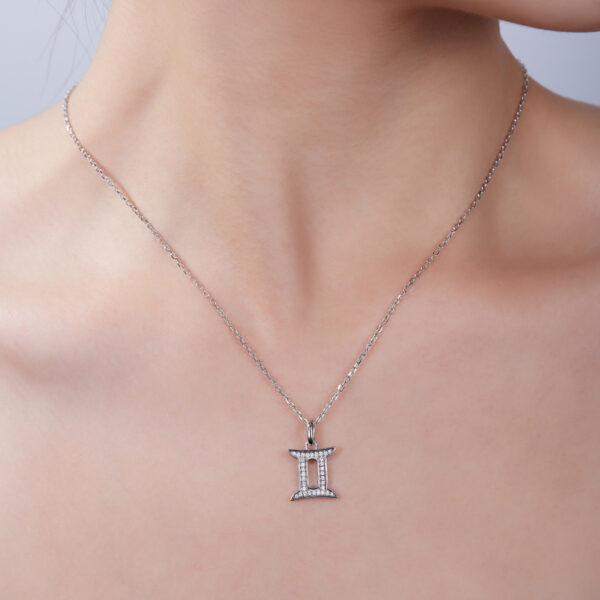 Gemini Moissanite Necklace - Image 2