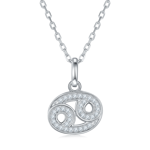 Cancer Moissanite Necklace