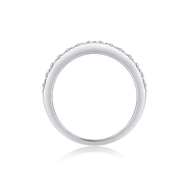 S925 silver plated 18K white gold female ring moissanite 1.068CT - Image 4