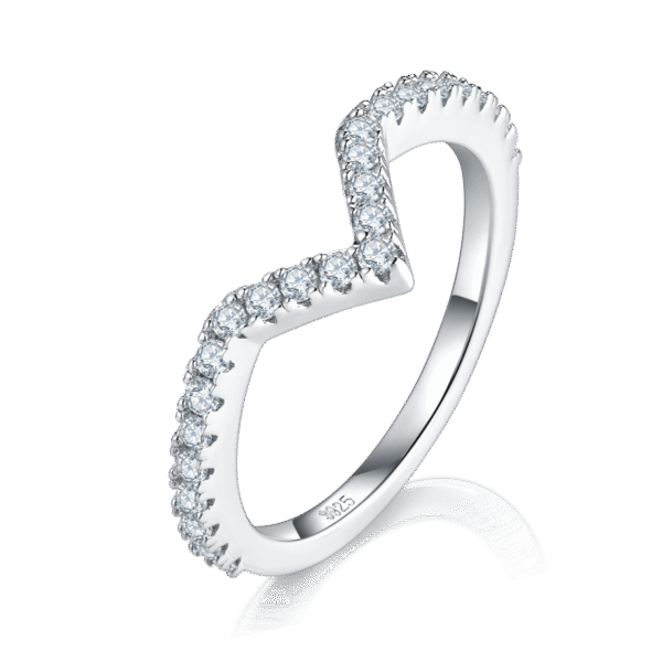 S925 silver plated 18K white gold princess square ring set moissanite female ring 1.0CT - Image 3