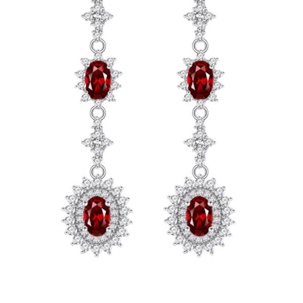 Emerald Gemstone Earrings Women S925 Sterling Silver