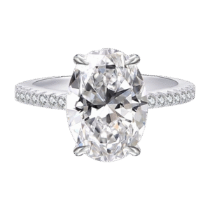 S925 silver plated white gold moissanite ring ice cut white color 8*12mm egg shape