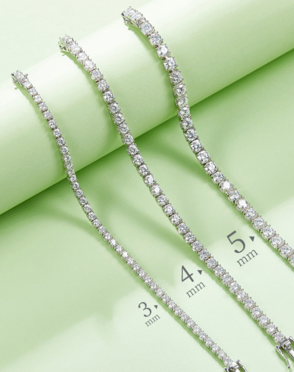Classic Bull Head Tennis Bracelet S925 Silver Plated 18K White Gold Moissanite D Grade - Image 4