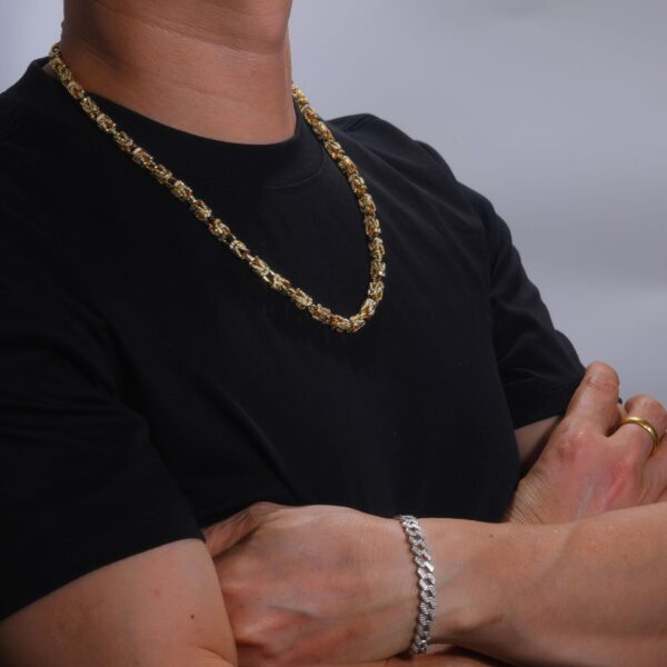 S925 Silver Moissanite Cuban Chain Necklace - Image 2