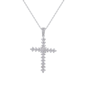 Personalized Cross Pendant for Men and Women S925 Silver Moissanite