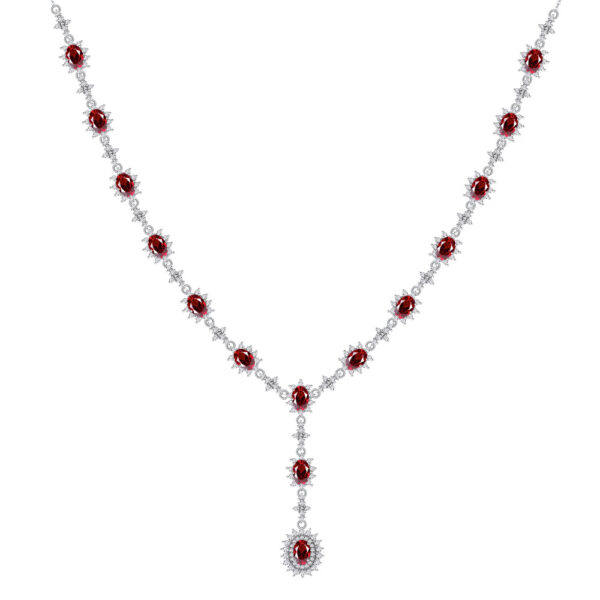 S925 sterling silver necklace female simulation emerald high-end banquet jewelry - Image 2