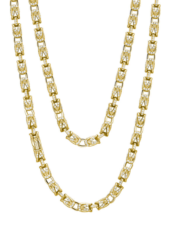 S925 Silver Moissanite Cuban Chain Necklace - Image 5