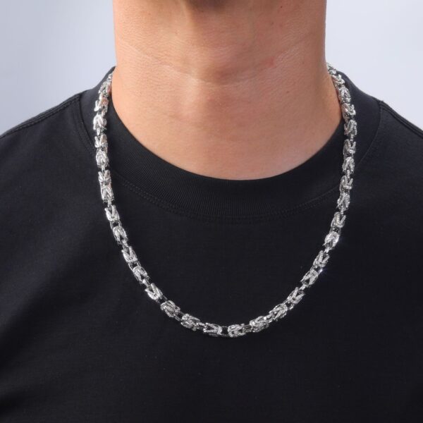 S925 Silver Moissanite Cuban Chain Necklace - Image 3